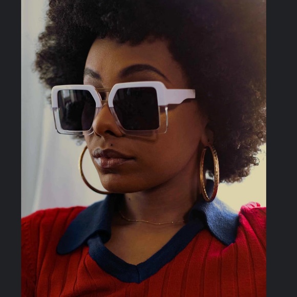 COCO AND BREEZY Amazonian 57mm Square Sunglasses. - Picture 14 of 14